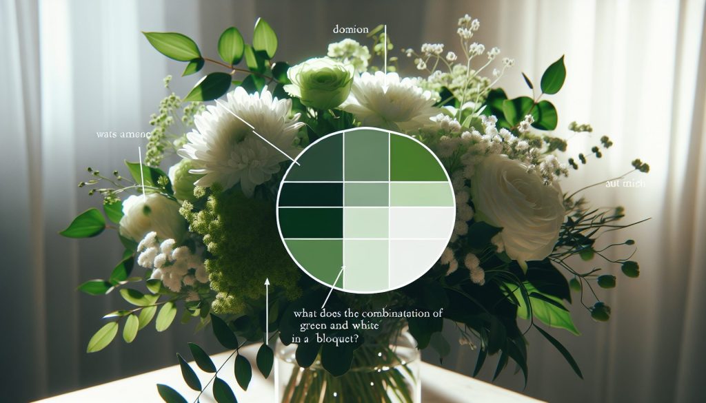 Что означает сочетание зеленый + белый в букете