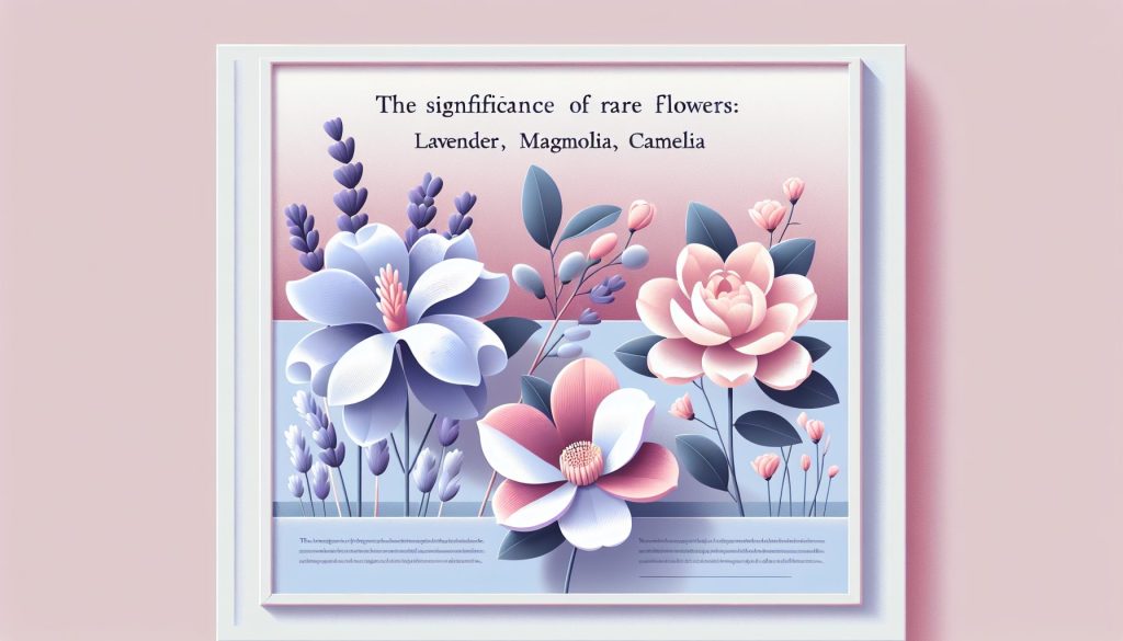 Значение редких цветов: лаванда, магнолия, камелия