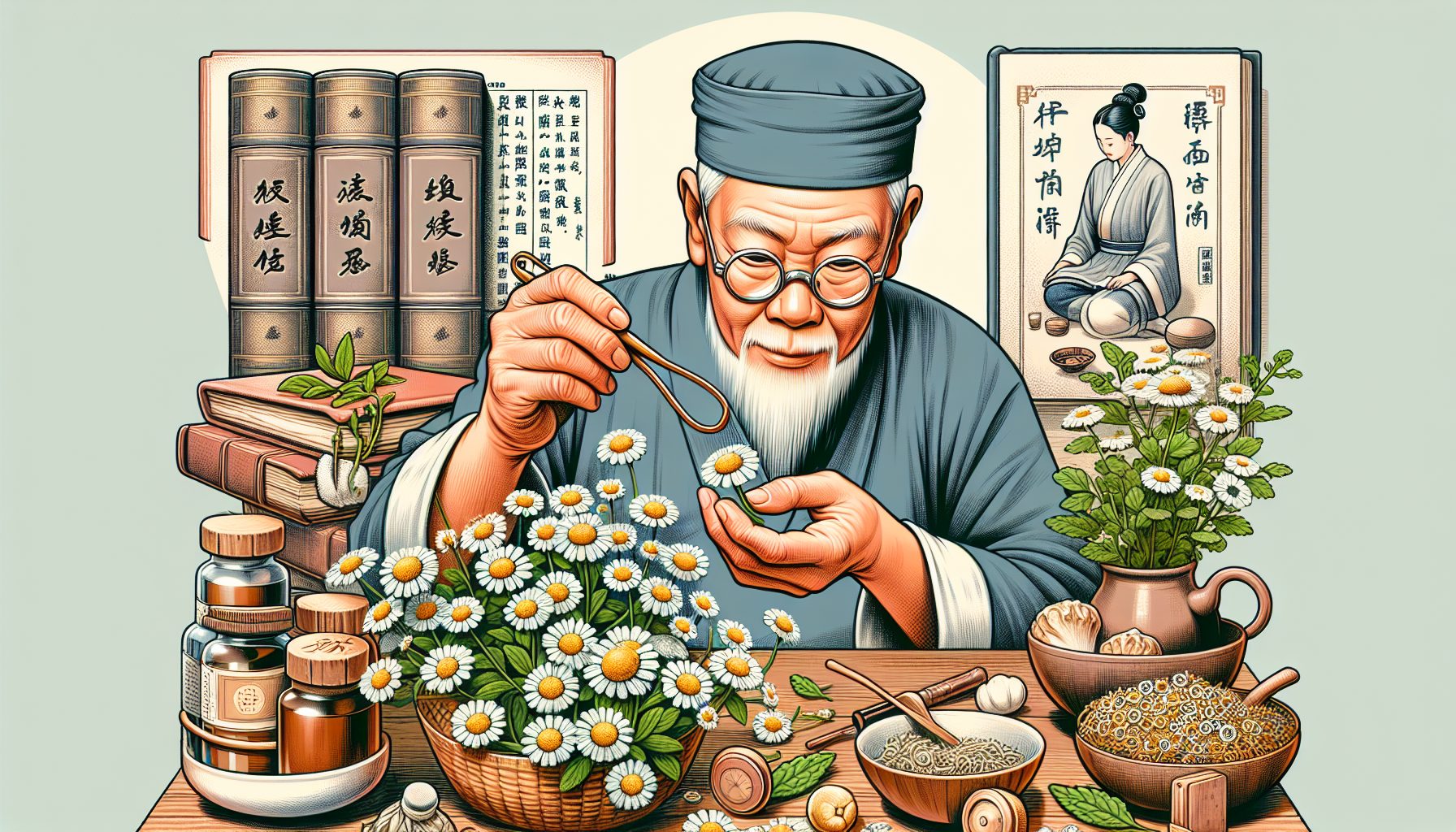 Ромашка и китайская традиционная медицина