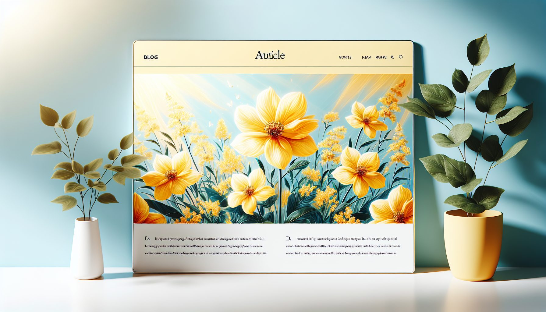 Желтые цветы: радость и энергия