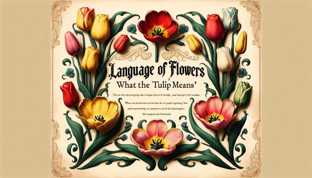 Язык цветов: что означает тюльпан