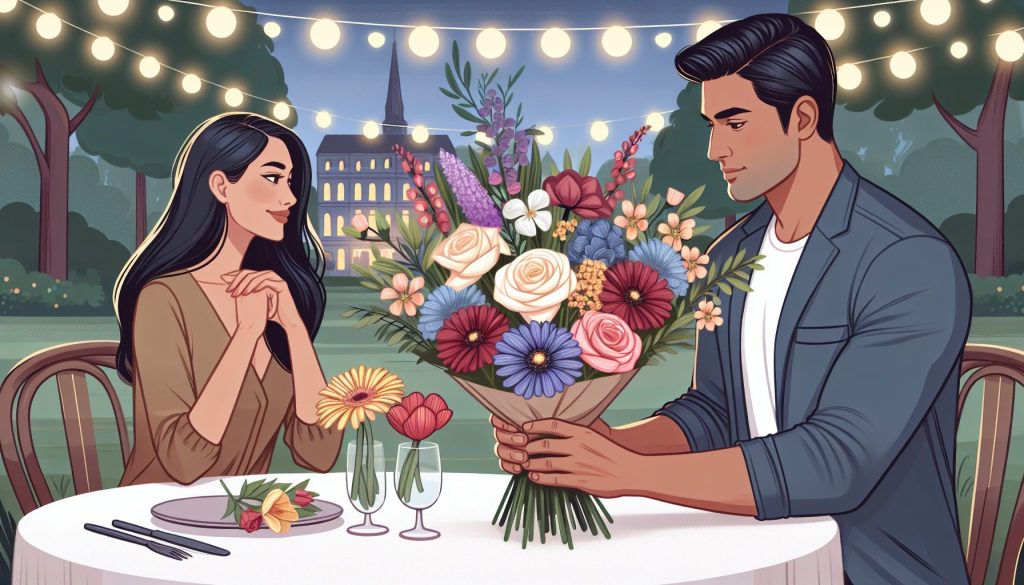 Как выбрать букет для свидания: как вручать букет