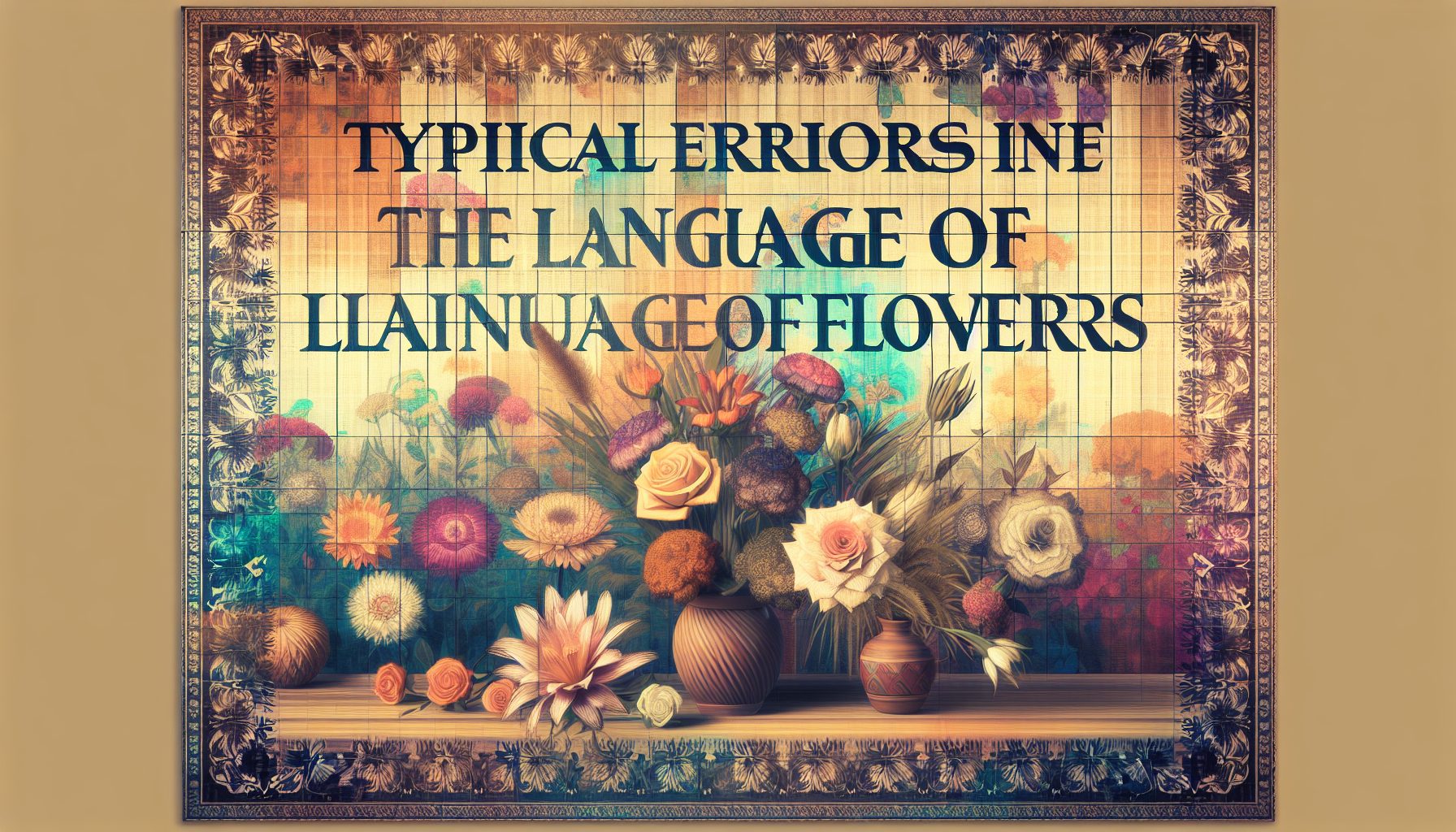 Типичные ошибки в «языке цветов»