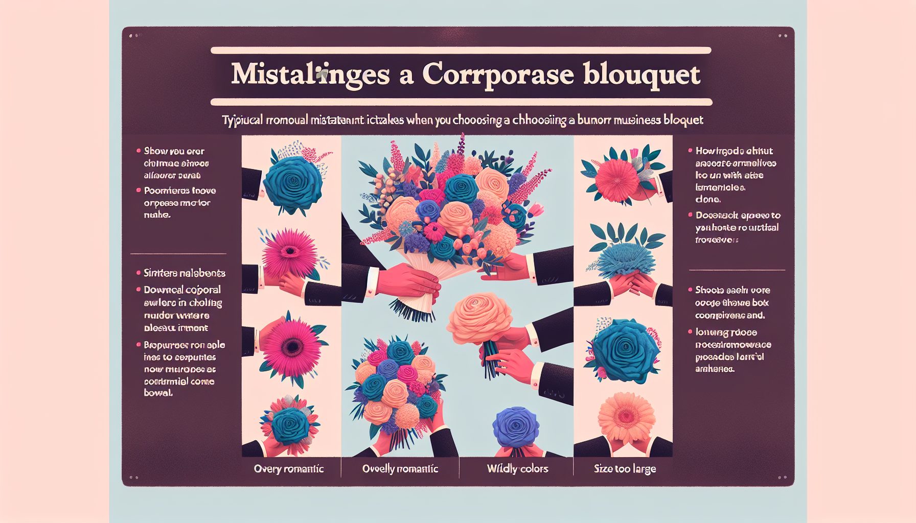 Типичные ошибки при выборе делового букета