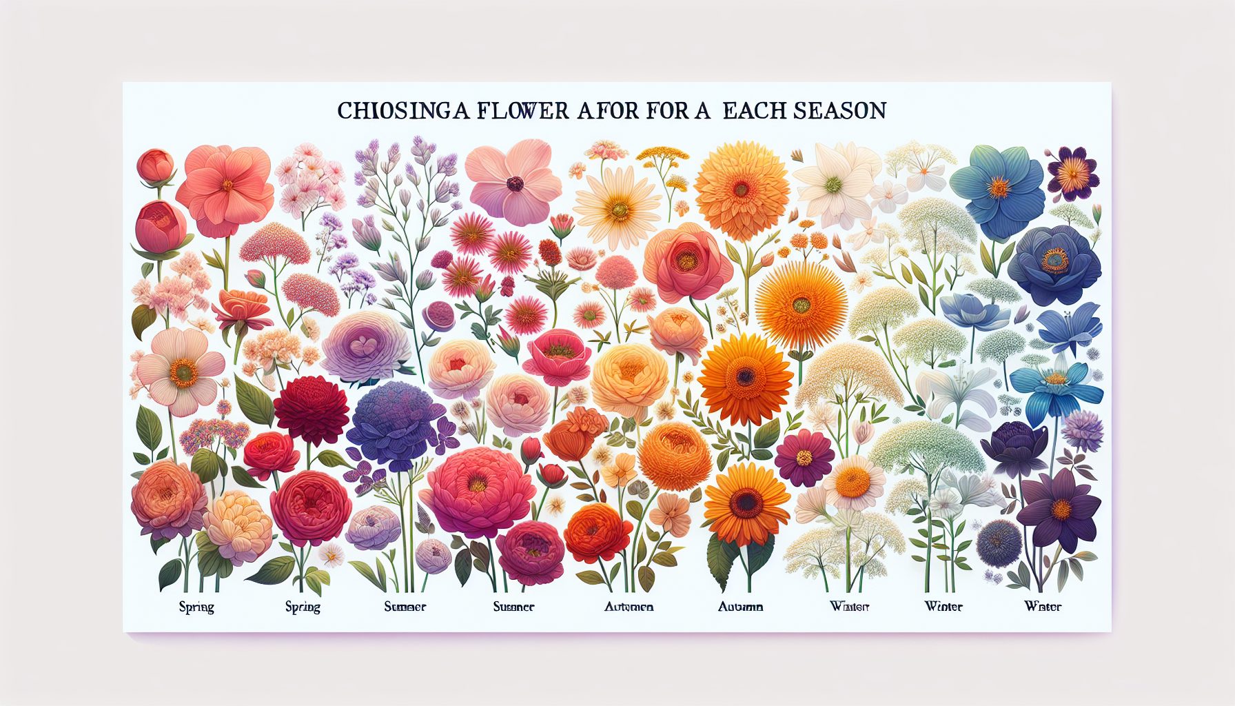 Как выбрать 21 цветок по сезону