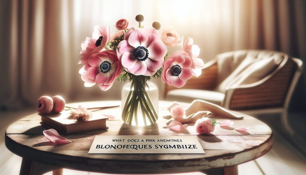 Что означает розовый букет из анемонов