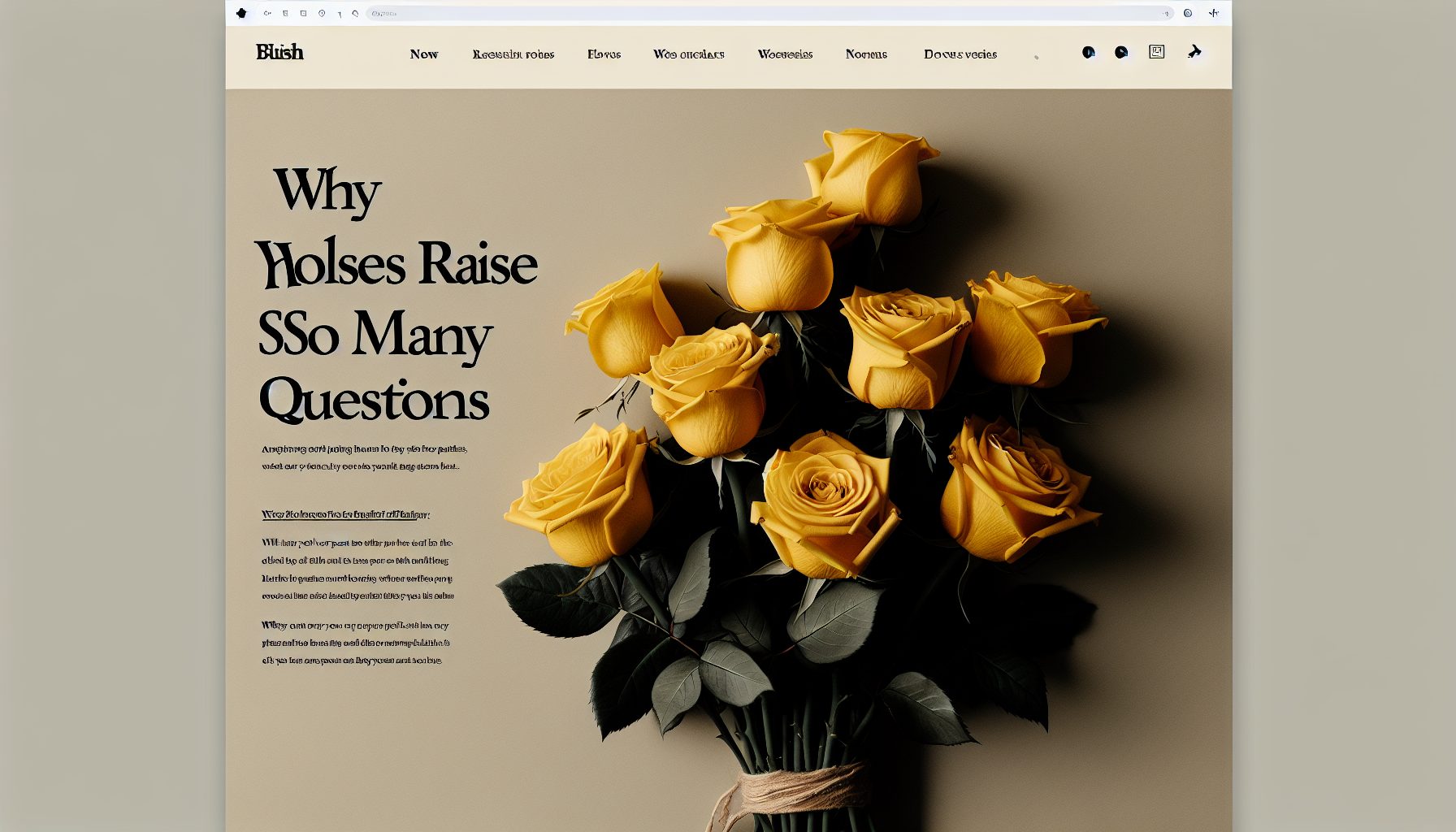 Почему жёлтые розы вызывают столько вопросов