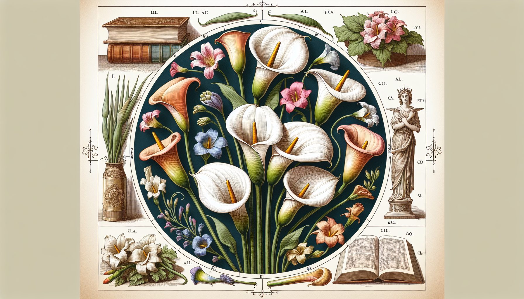 История и происхождение символики калл