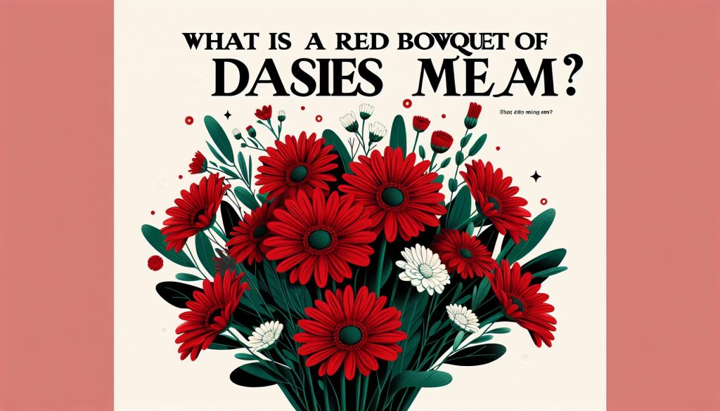 Что означает красный букет из ромашек