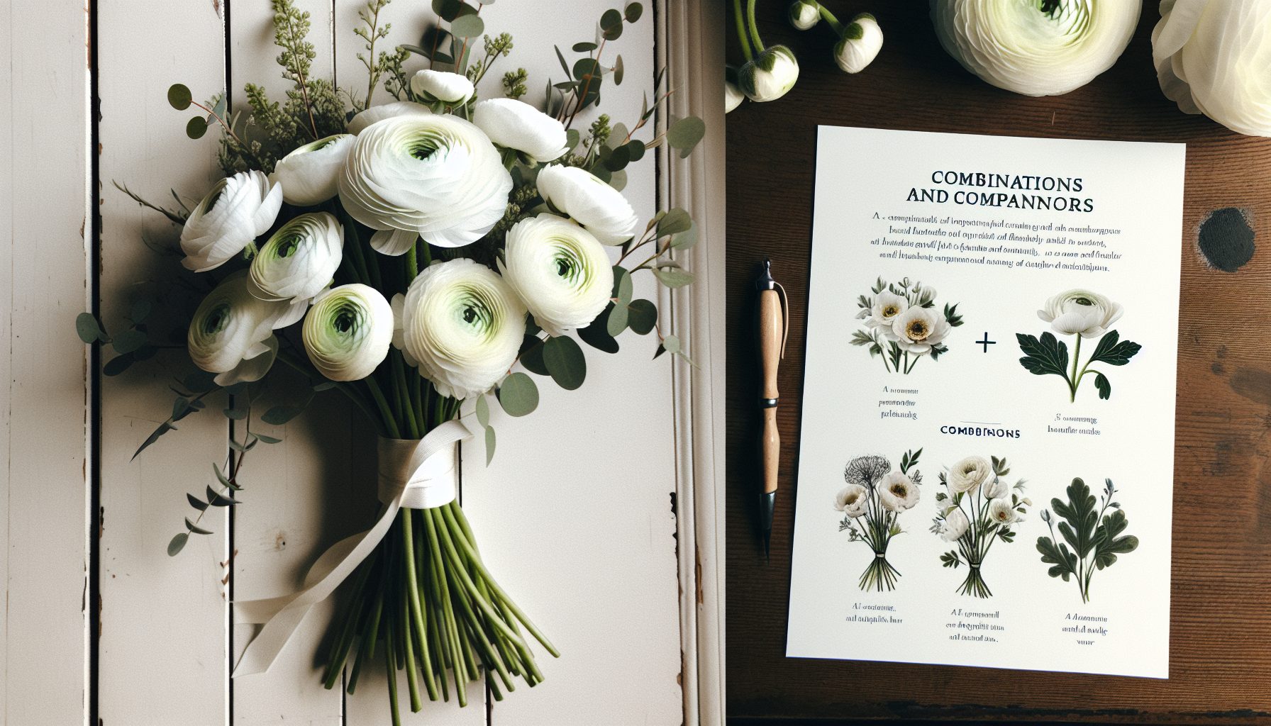 Сочетания и компаньоны в букете