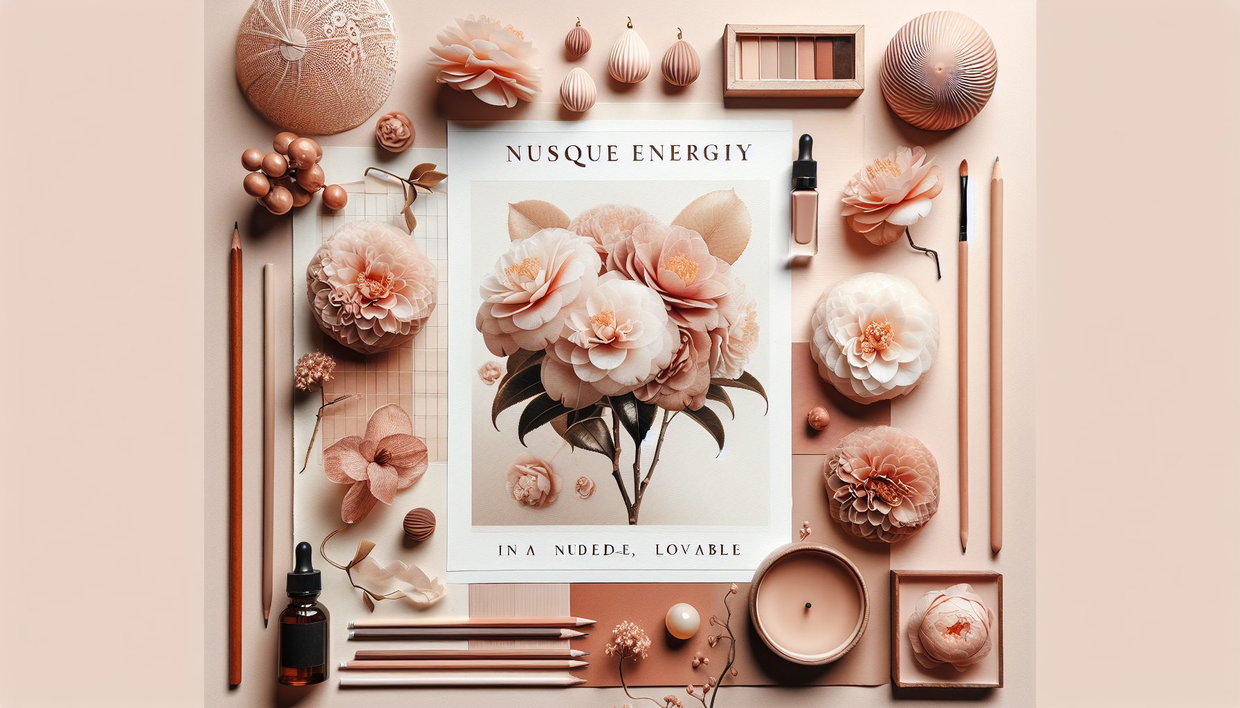 Особая энергетика нюдового букета из камелий