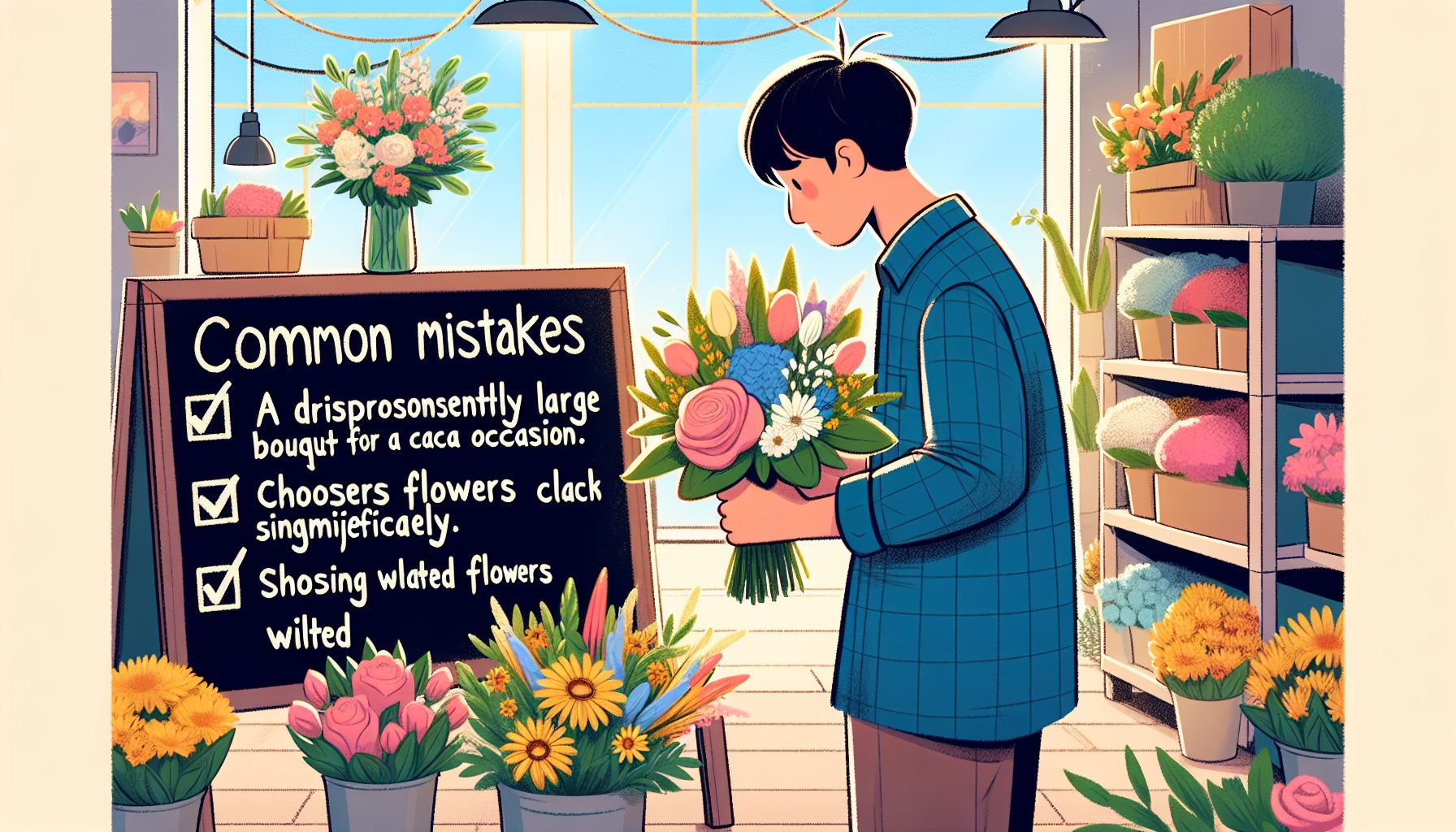 Популярные ошибки при выборе букета