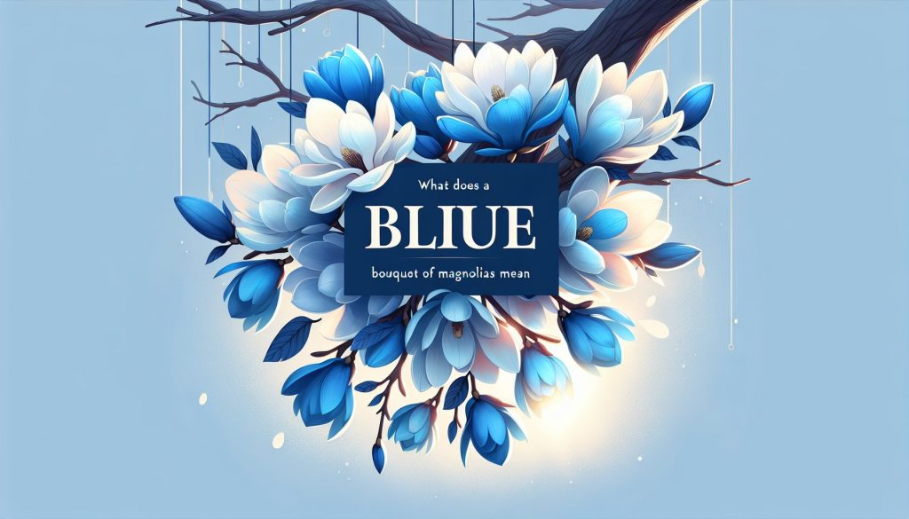 Что означает голубой букет из магнолий