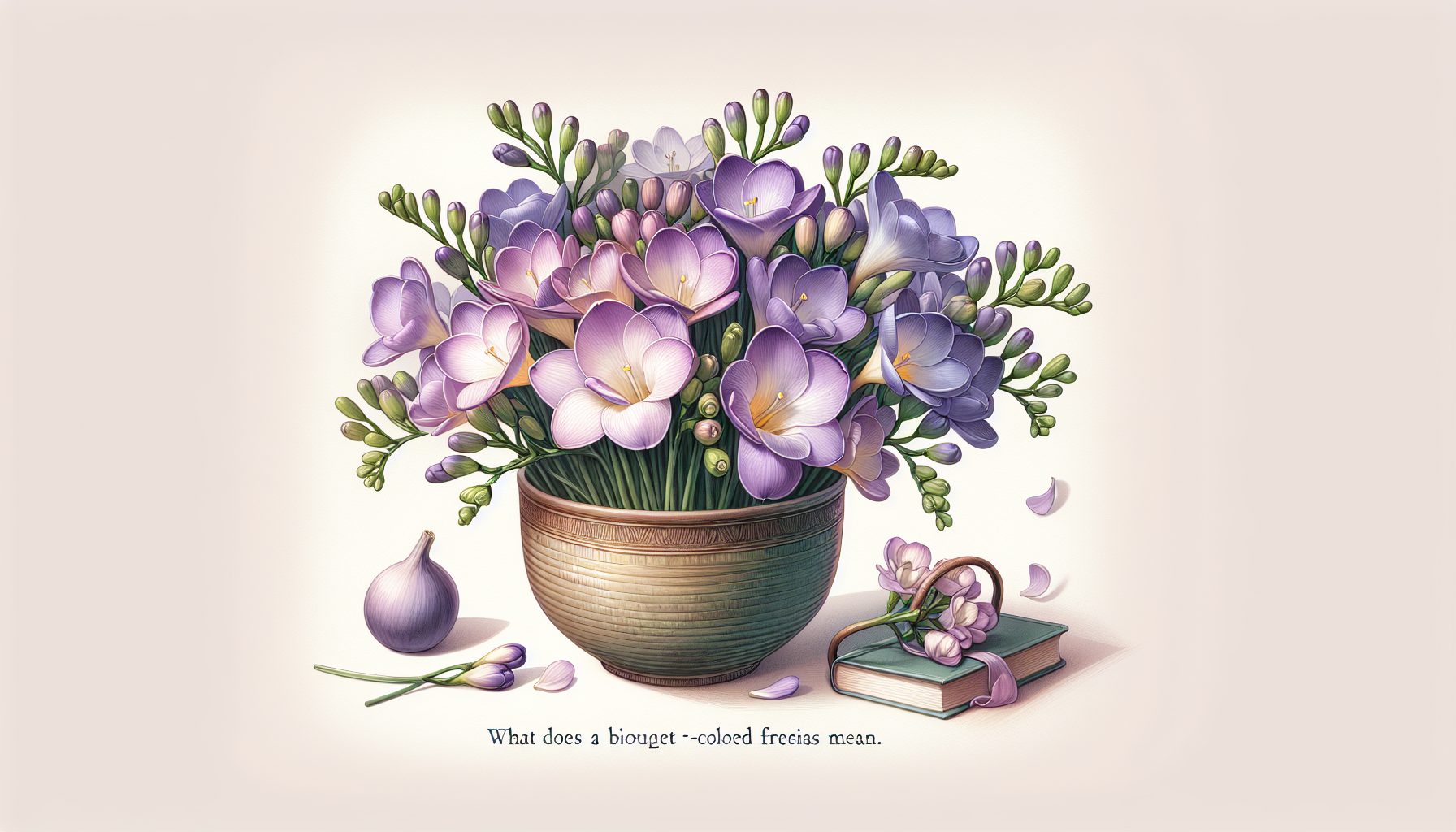 Сиреневый букет из фрезий: с чего начинается история