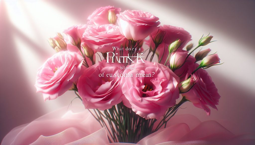 Что означает розовый букет из эустом