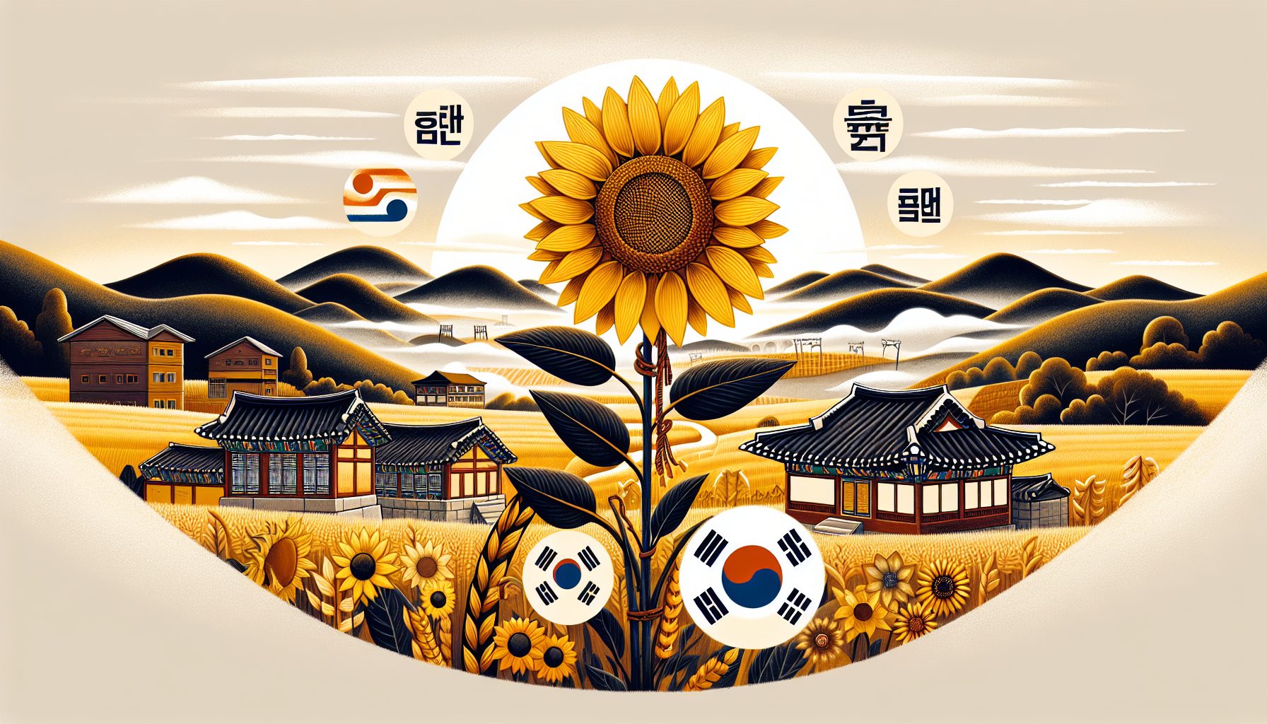 Символика подсолнуха в Южной Корее глазами местных и приезжих