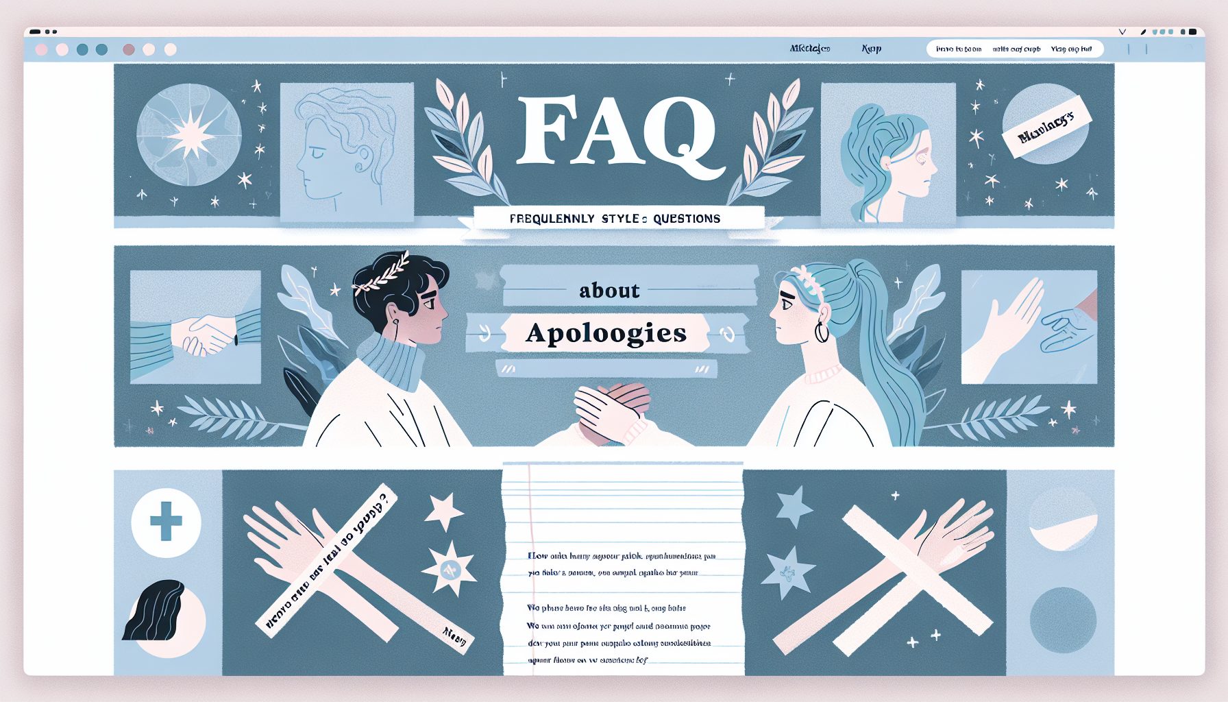 FAQ: частые вопросы об извинениях