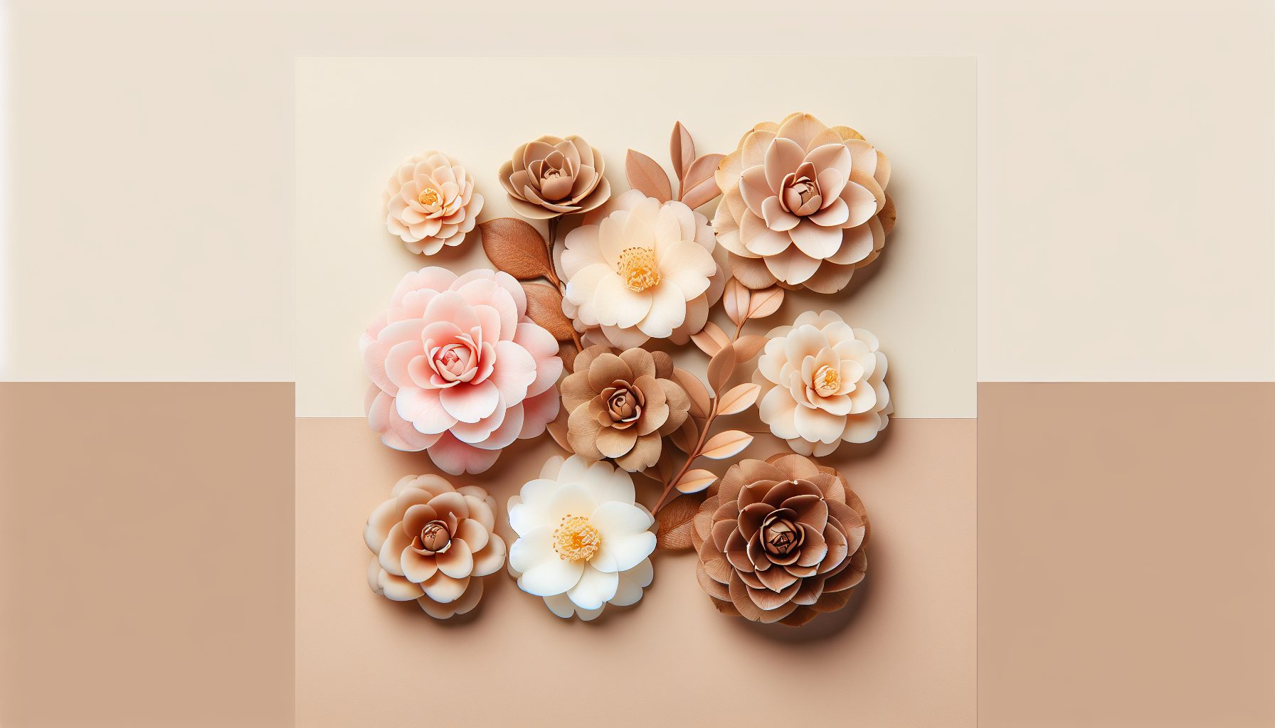 Как подобрать идеальную композицию из камелий в нюдовых тонах