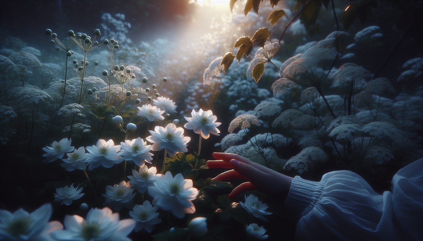 Белые цветы и игра с невинностью