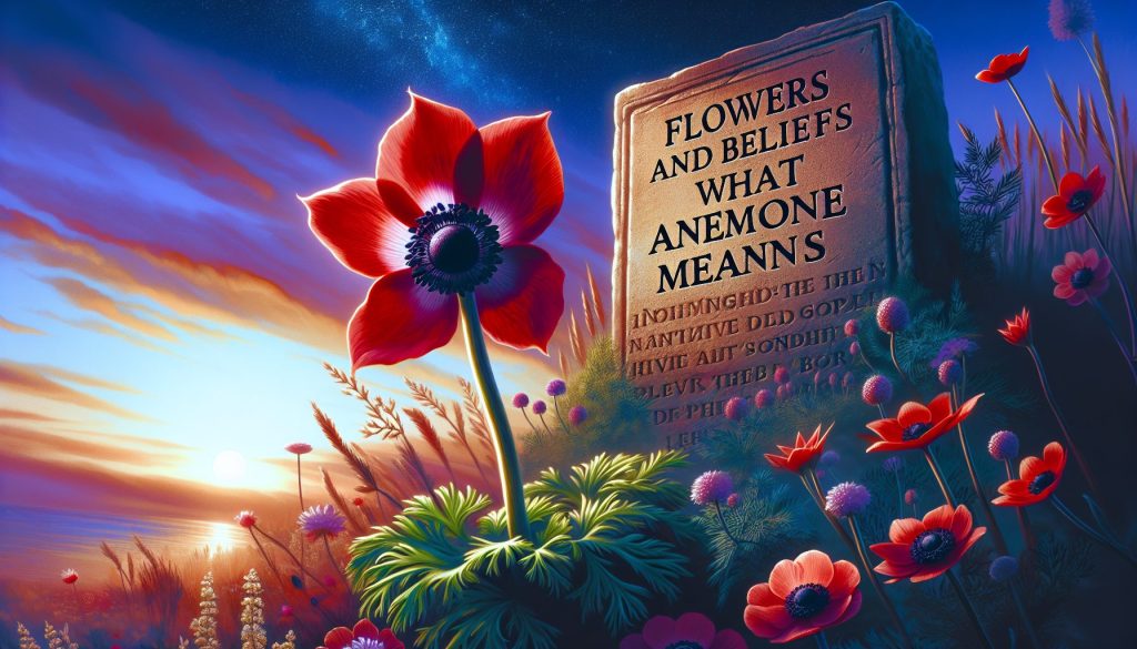 Цветы и верования: что значит анемон в легендах