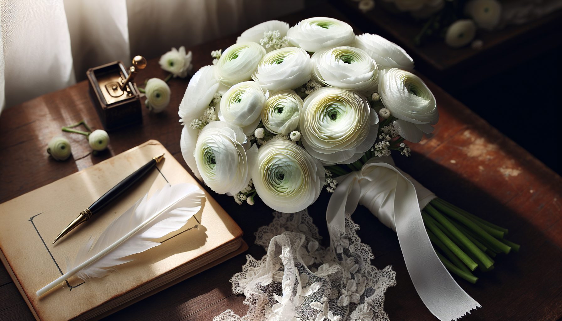 Почему белый букет из ранункулюсов притягивает внимание