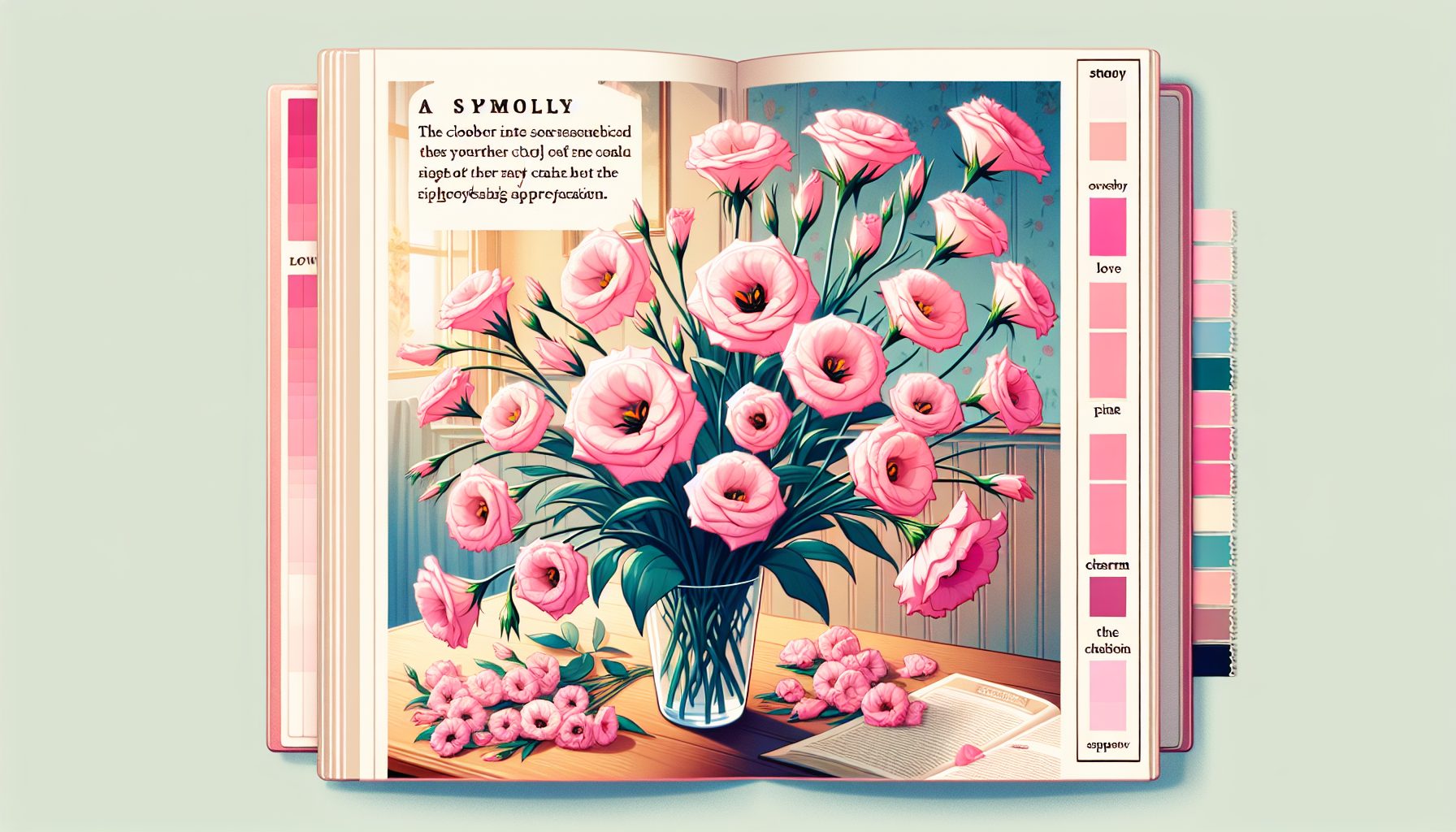 Символика розового цвета и характер эустомы