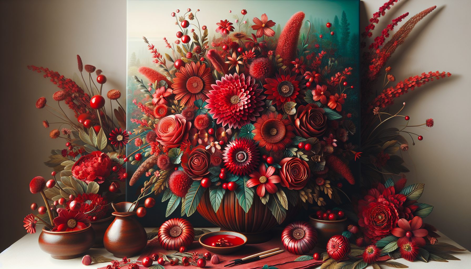 Красные и яркие акценты