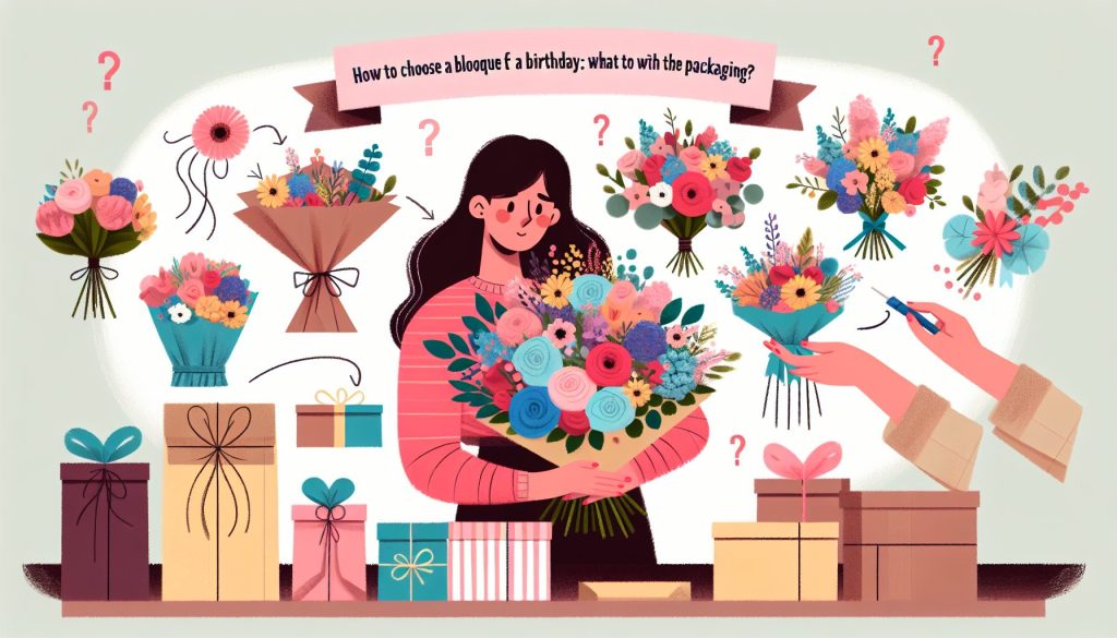Как выбрать букет для дня рождения: что делать с упаковкой