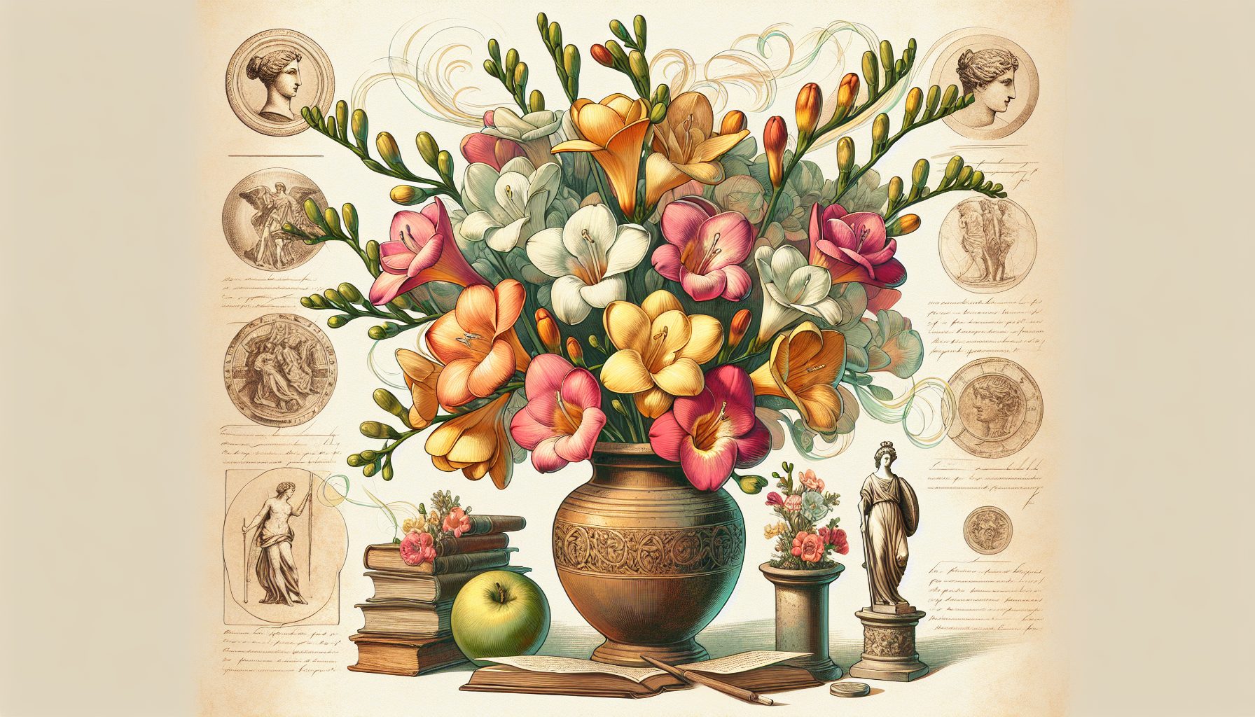 Фрезия в культуре и искусстве