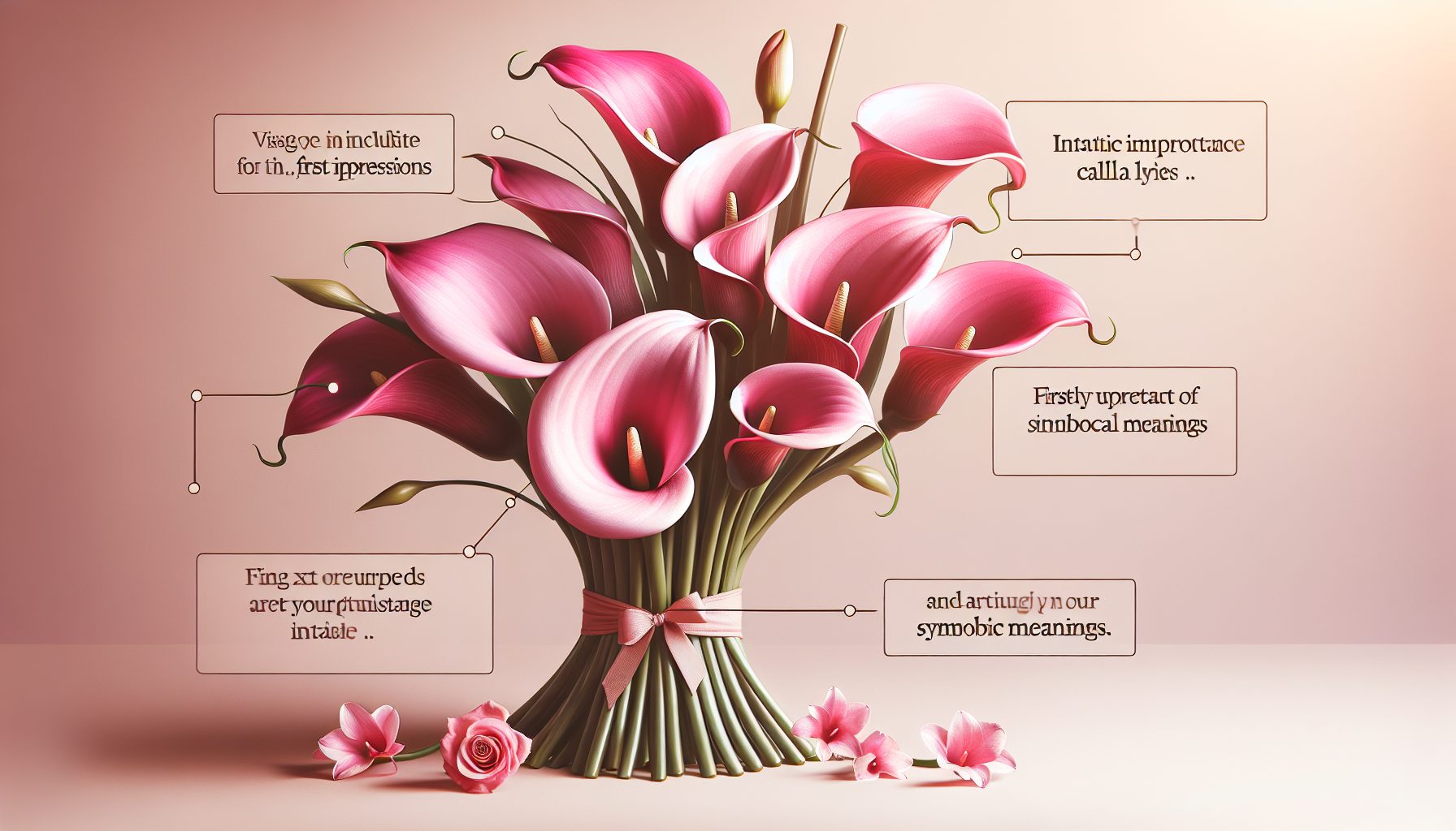 Первое впечатление: розовый букет из калл и что он говорит