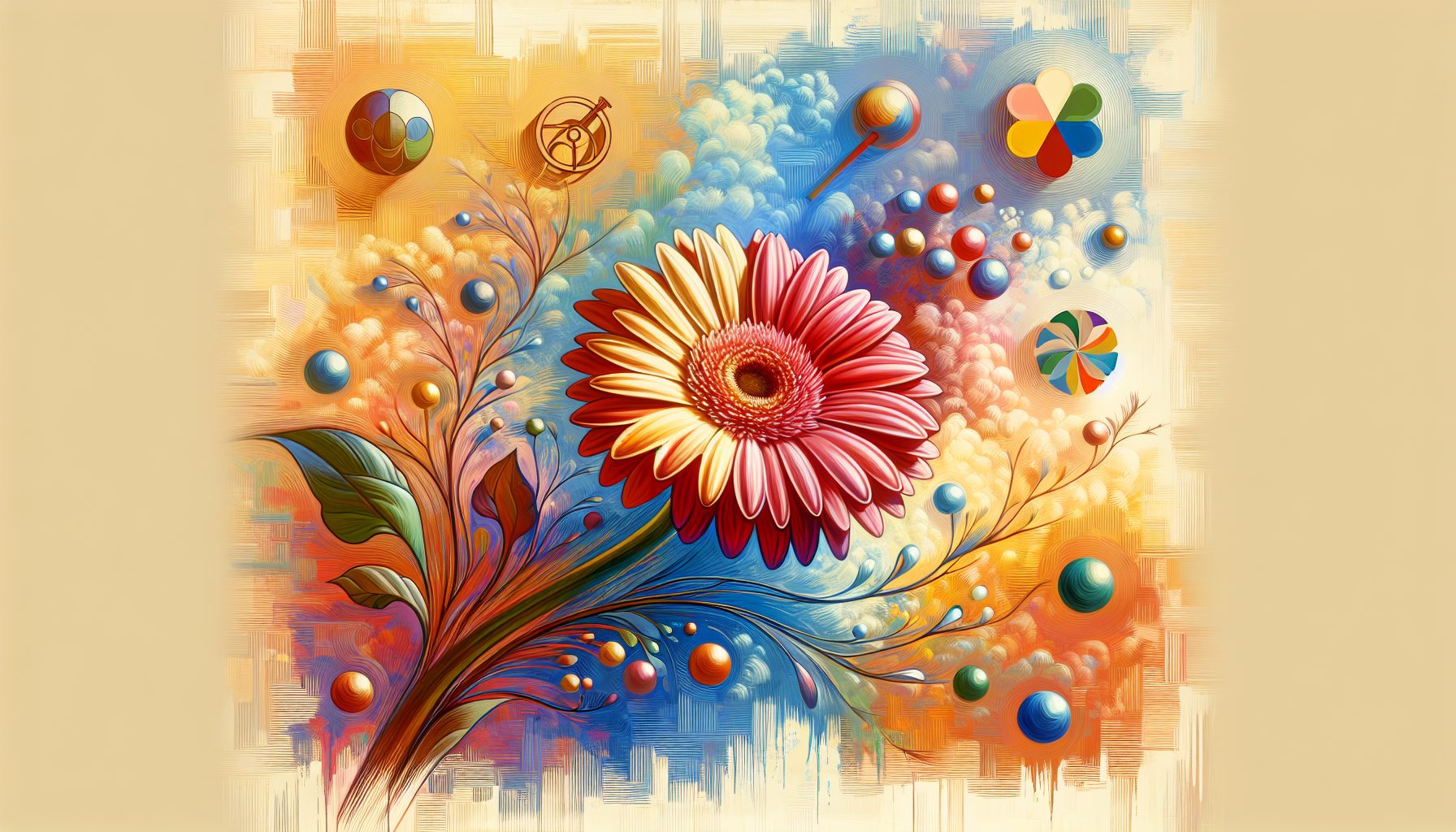 Присутствие герберы в искусстве и массовой культуре