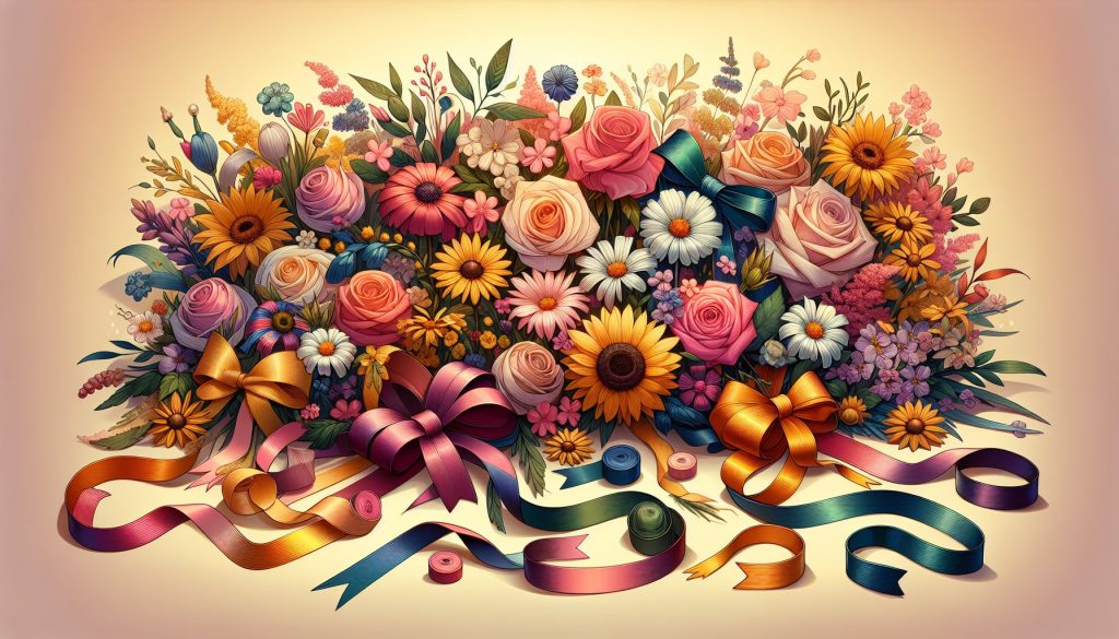 Как сочетать цветы и ленты: традиции и символы