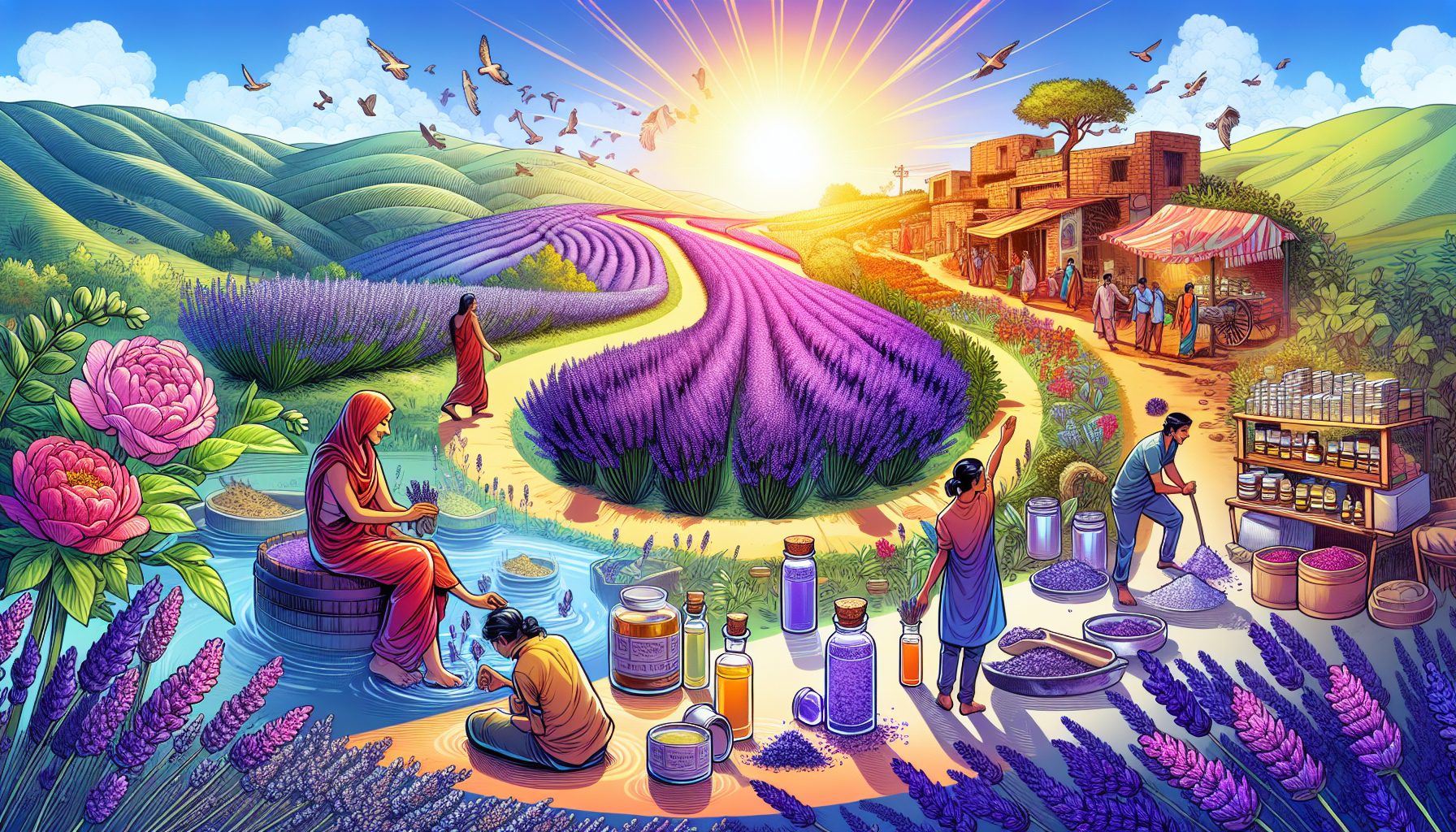 Лаванда и её путь в Индию