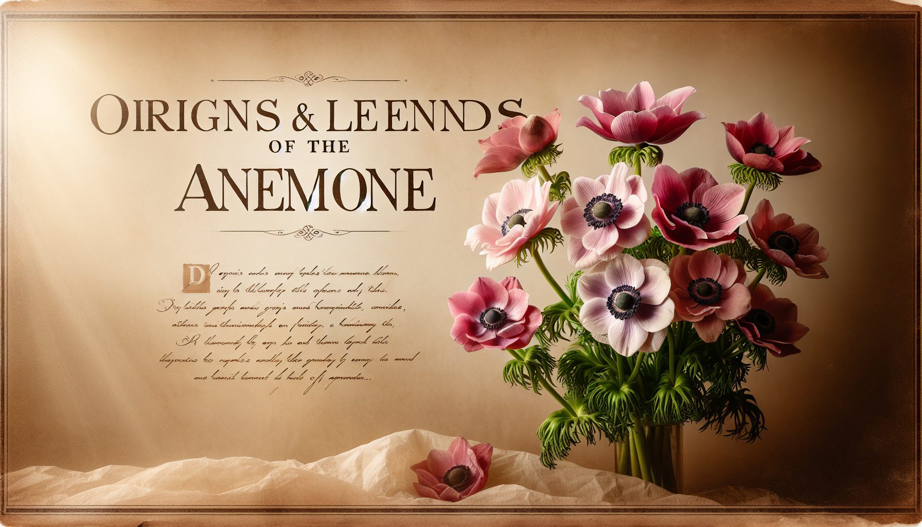 Истоки и легенды анемона