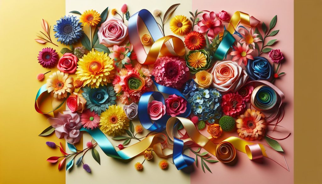 Как сочетать цветы и ленты: психология цвета
