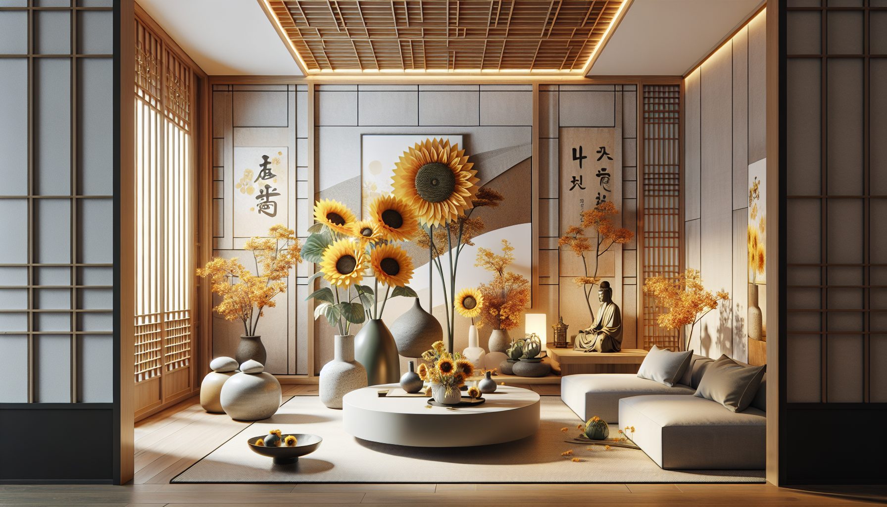 Подсолнух как элемент современной эстетики и интерьера