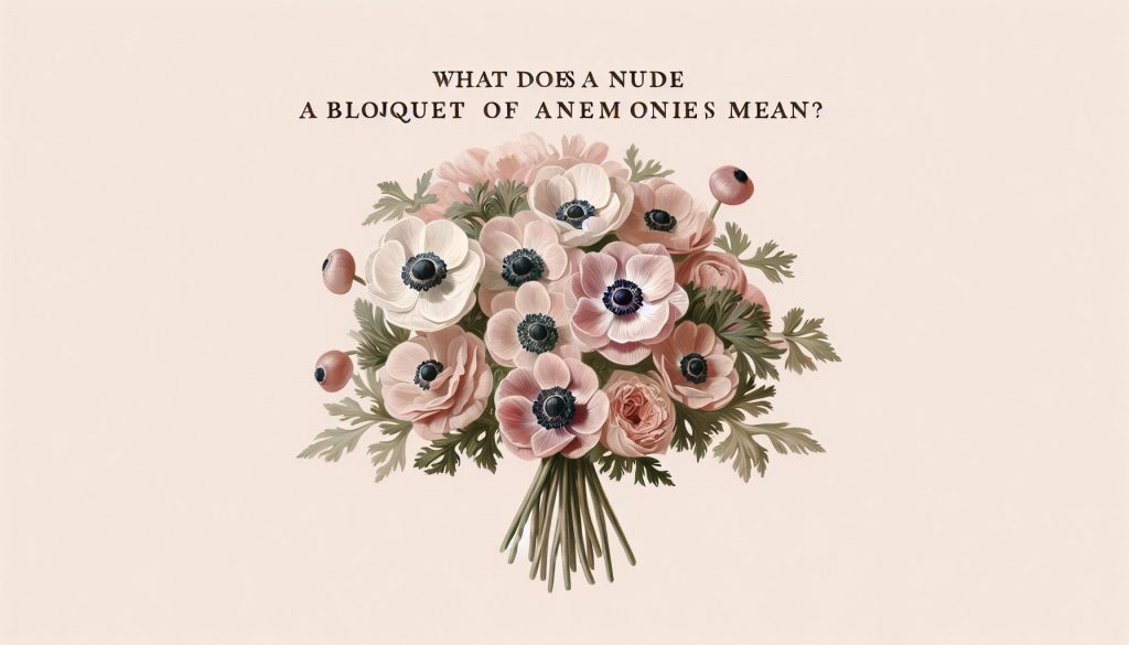 Что означает нюдовый букет из анемонов