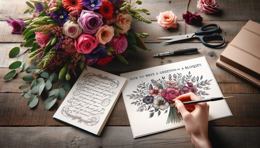 Как написать открытку к букету: готовые фразы