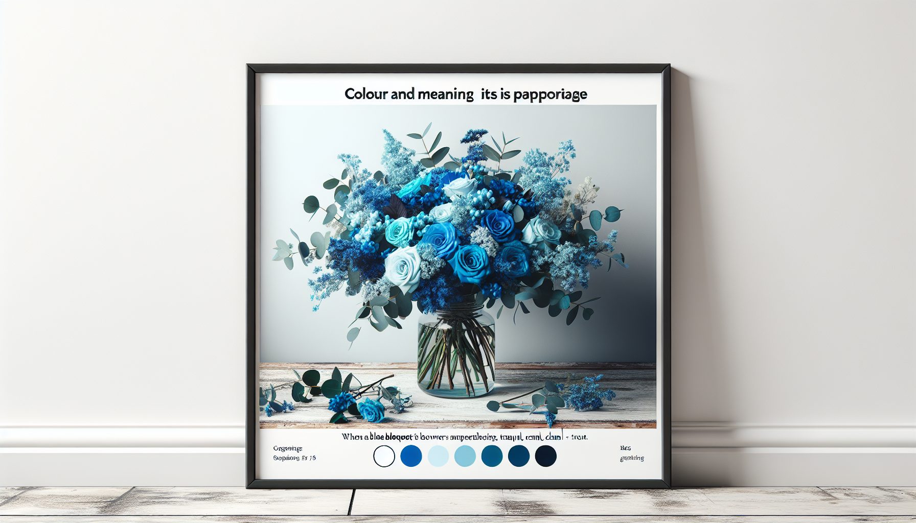 Поводы, когда синий букет будет уместен