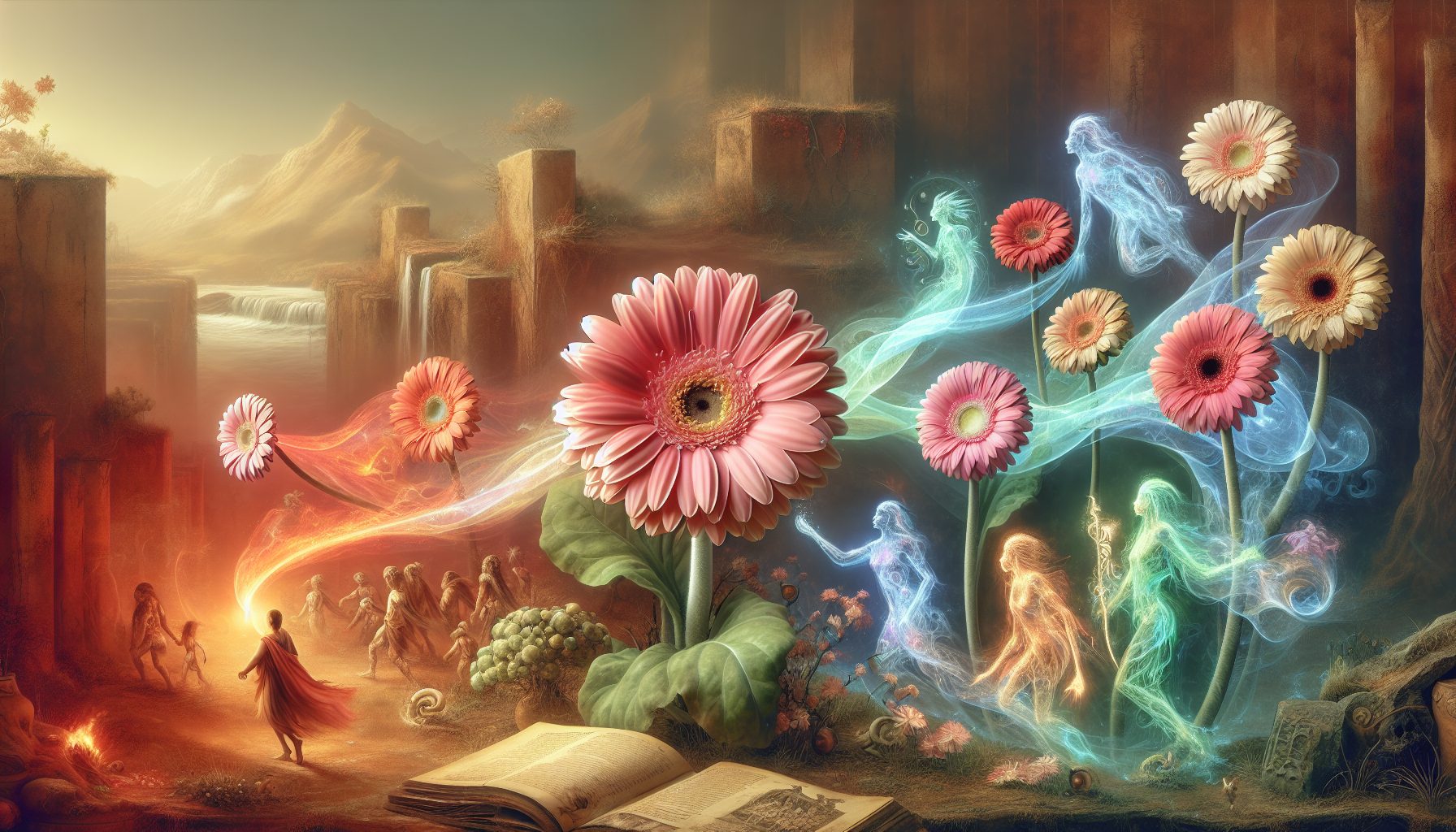 Происхождение герберы и первые легенды