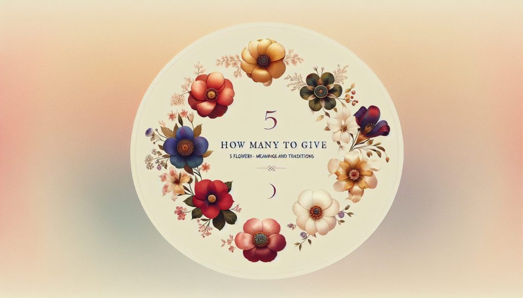 Сколько дарить: 5 цветов — значение и традиции