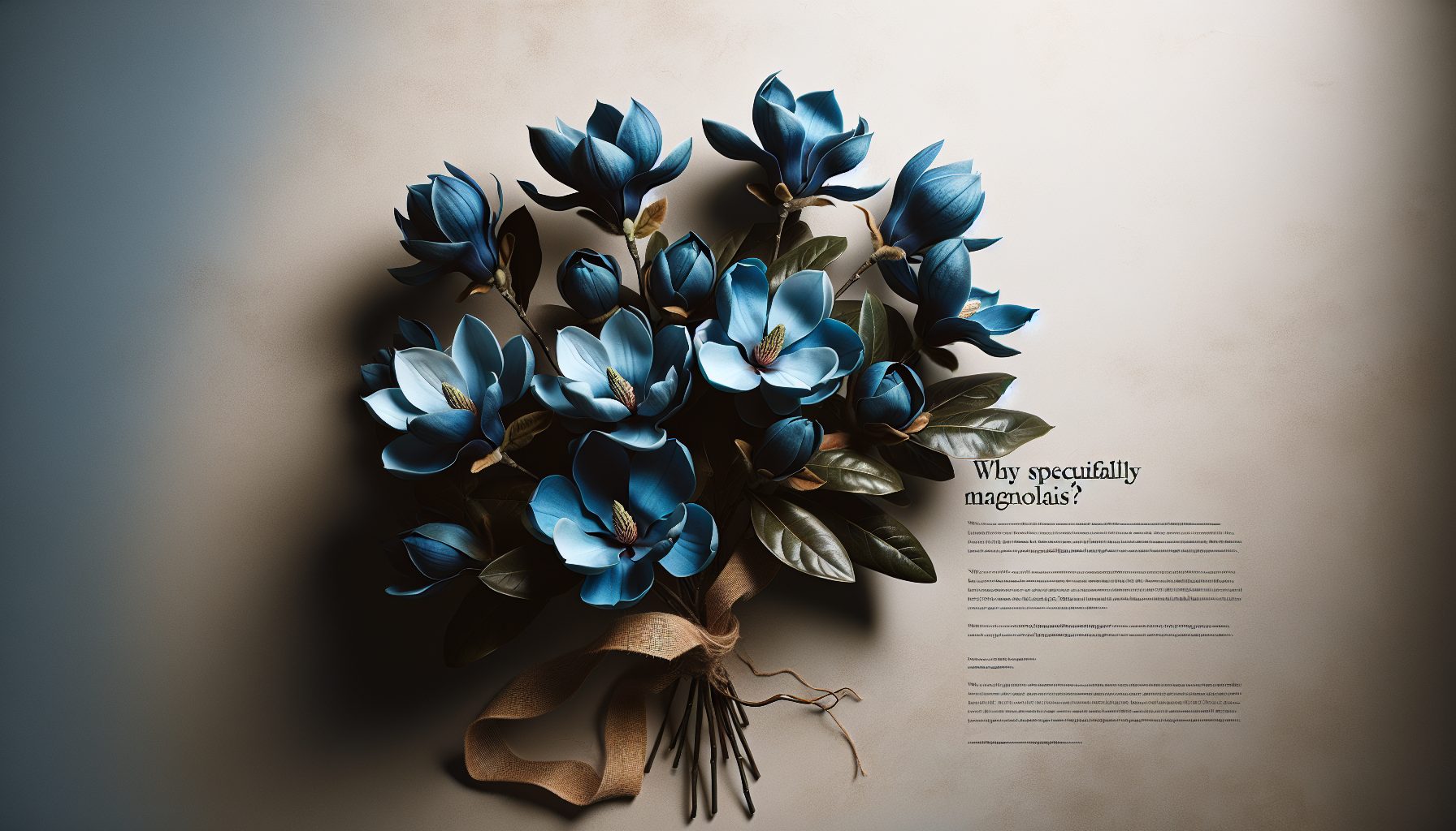 Почему именно магнолии?