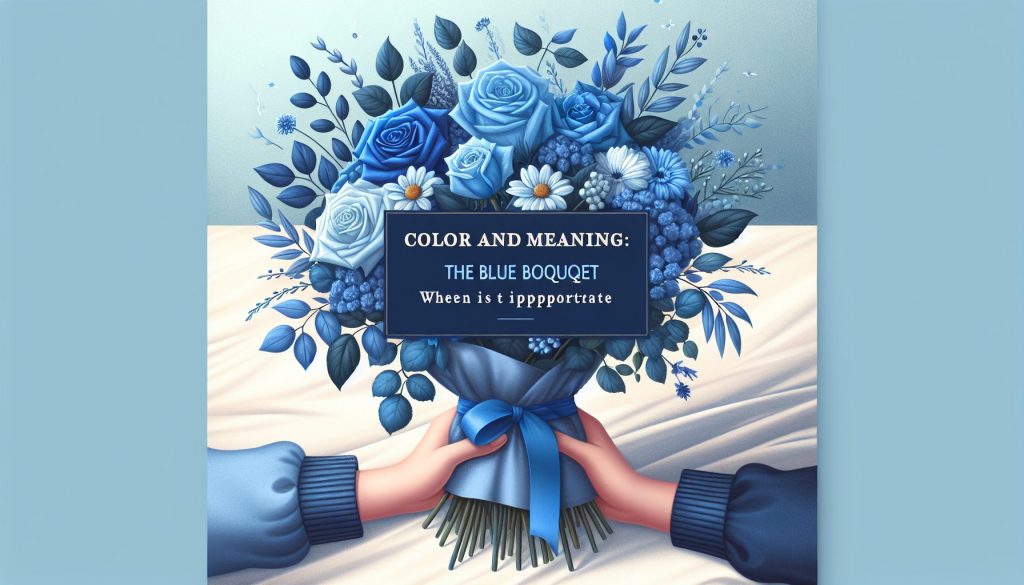 Цвет и смысл: синий букет — когда уместен