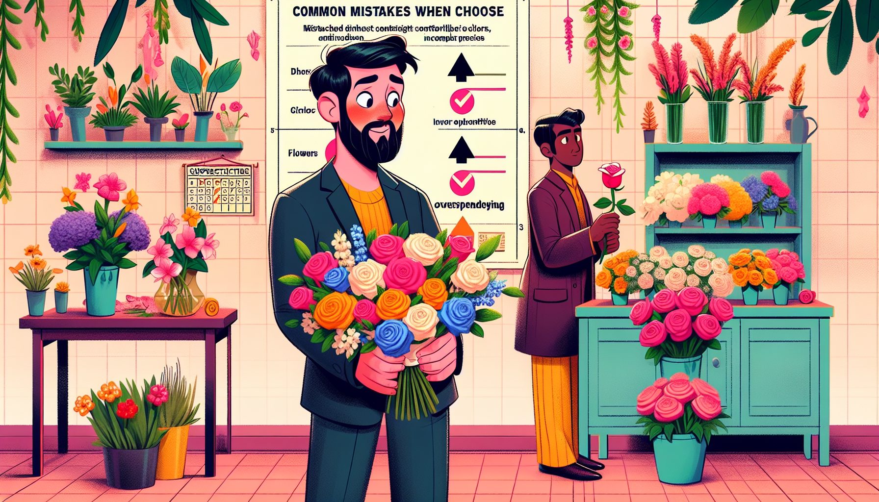Типичные ошибки при выборе букета