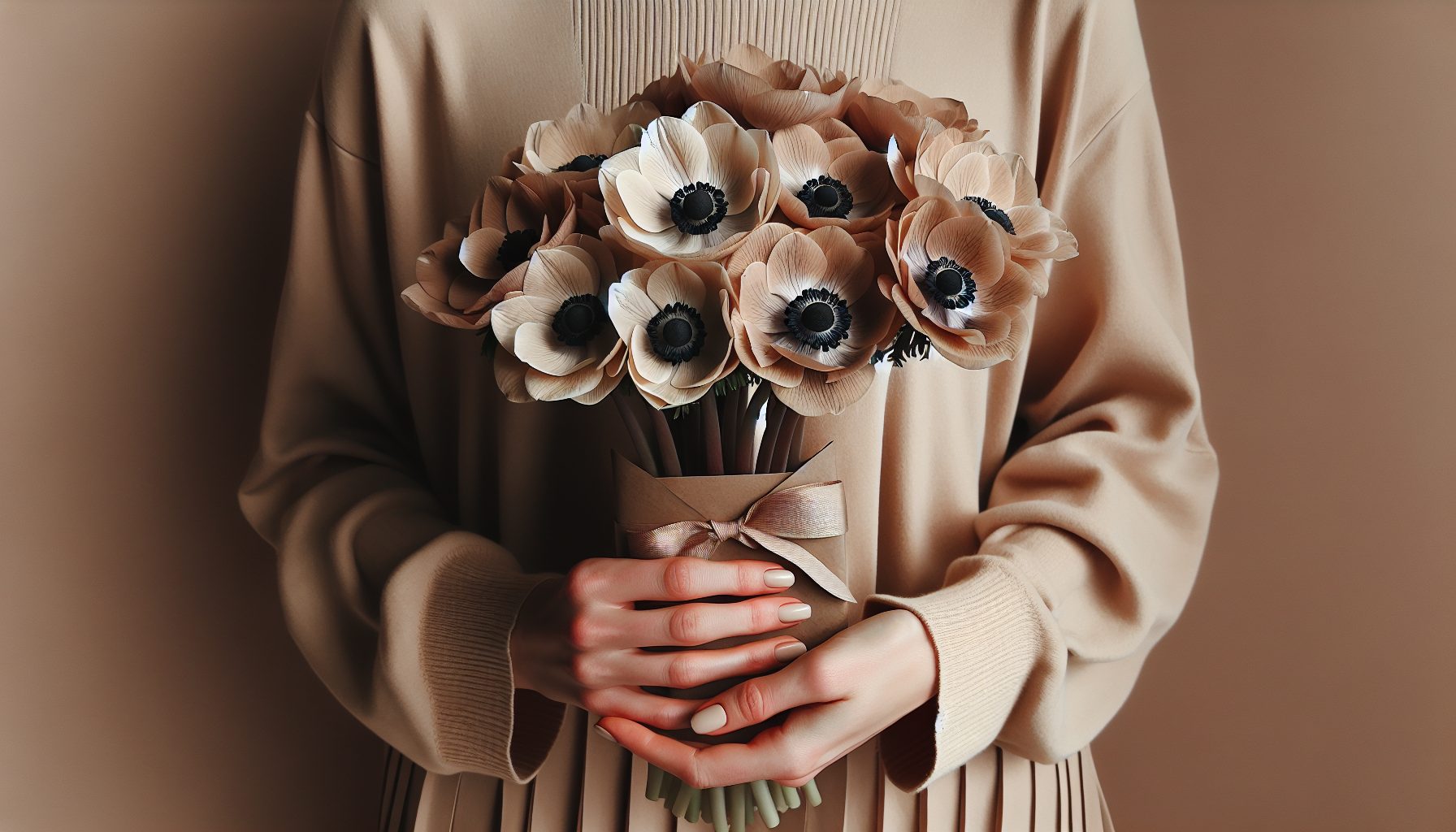 Когда дарят нюдовые букеты