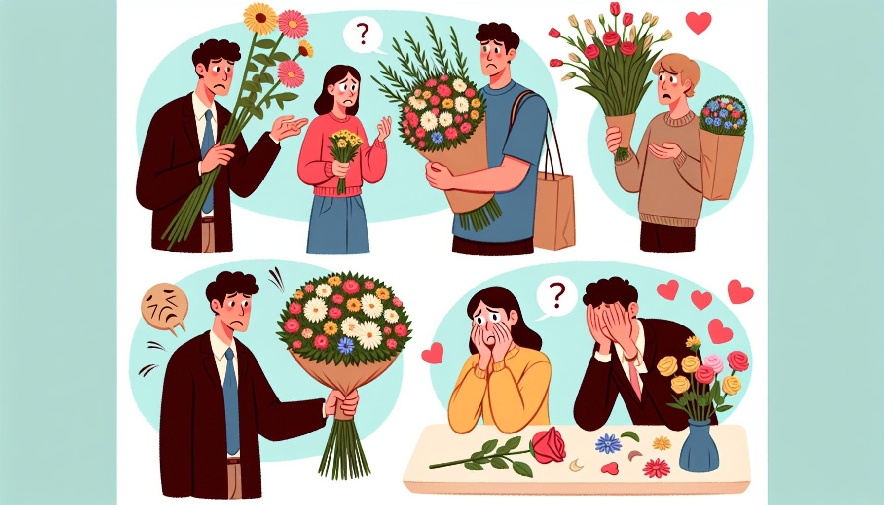 Типичные ошибки при выражении благодарности цветами