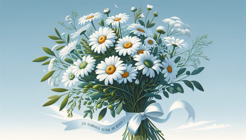 Что означает белый букет из ромашек