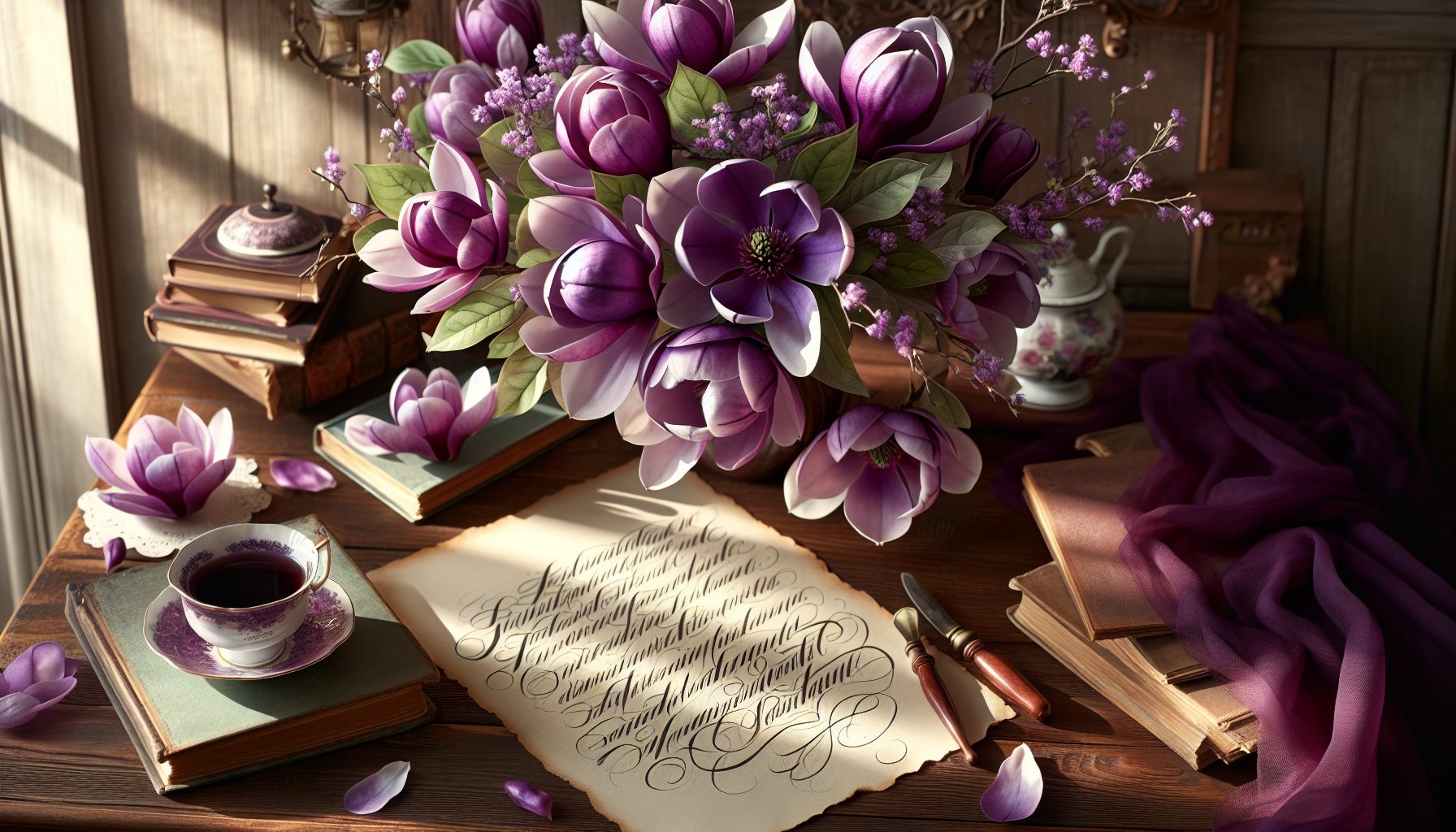 Символика сиреневого букета из магнолий