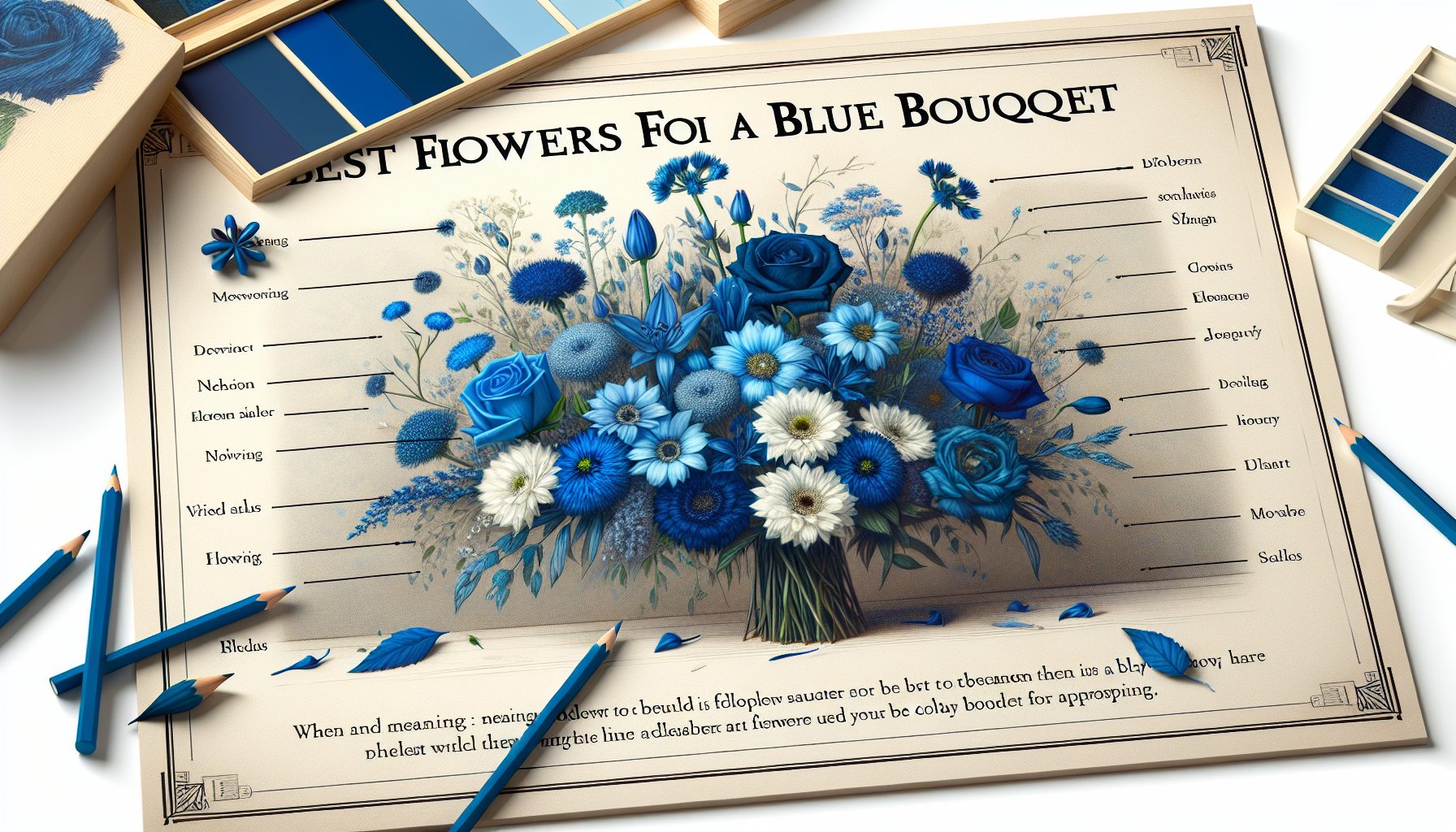 Какие цветы лучше всего подходят для голубого букета