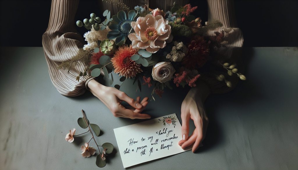 Как сказать «спасибо» так, чтобы человек запомнил это на годы, с помощью букета